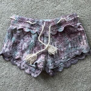 Multi Colored Knitted Surf Gypsy Shorts